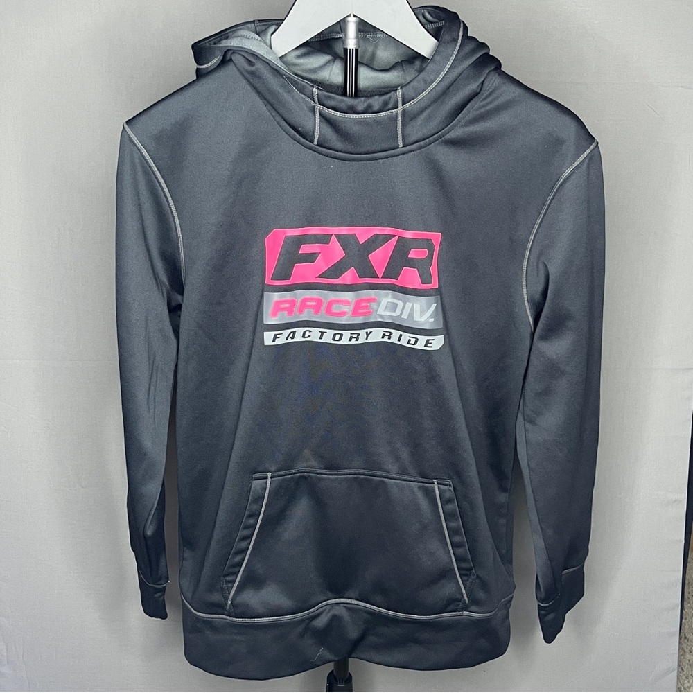 FXR Kids Black and Pink Hoodie